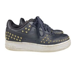 Nike Air Force 1 Low Star-Studded AR0639-001 Women's Black Size 8